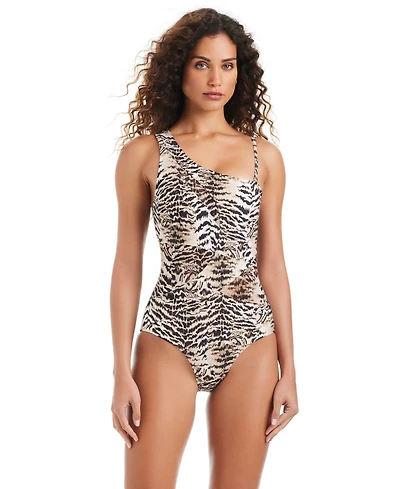 Beyond Control Women's The Tigress Printed One-Shoulder Swimsuit