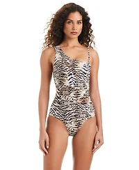 Beyond Control Women's The Tigress Printed One-Shoulder Swimsuit