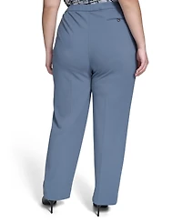 Calvin Klein Plus Scuba Full Length Crepe Pants