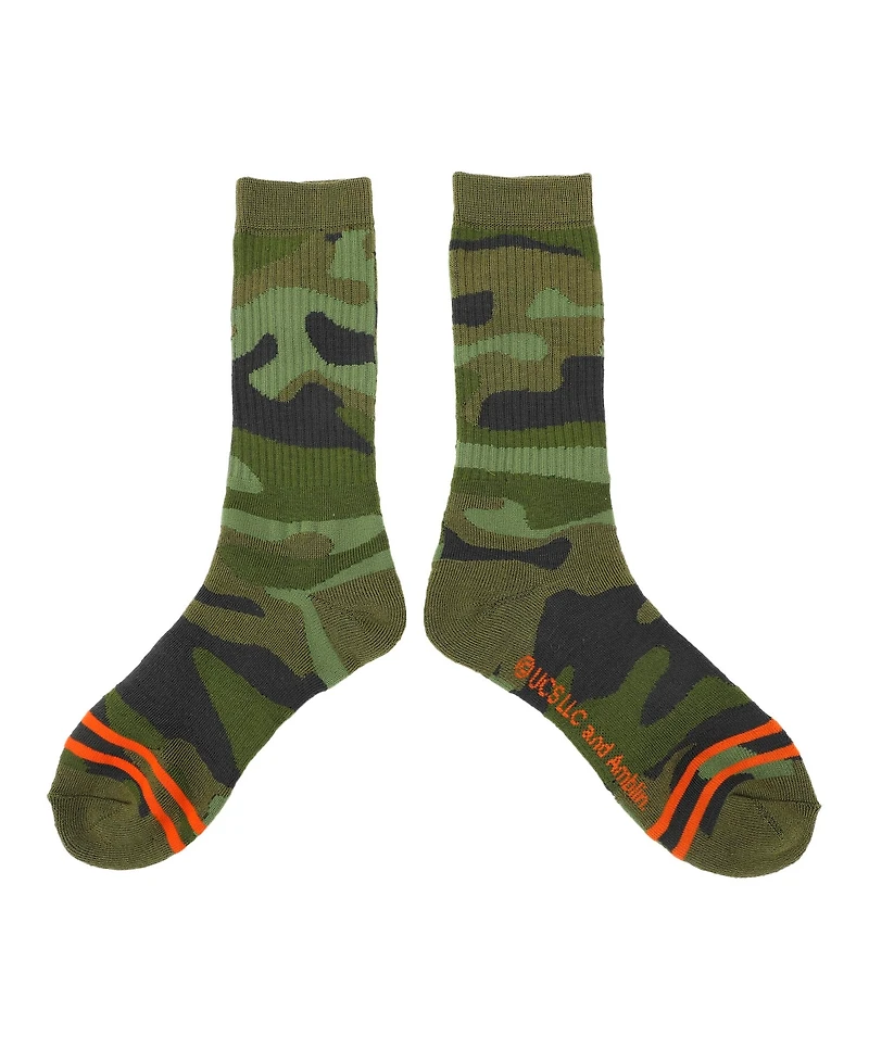 Jurassic Park Men's Camo Dinosaur Athletic Crew Socks