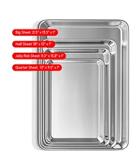 Nestl Non-stick Aluminum 4-Pc. Baking Sheet Set