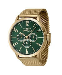 Invicta Men s Specialty Quartz Chronograph Watch – Green Dial, Stainless Steel Strap, 47mm Diameter