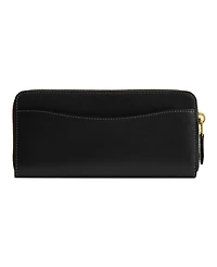 Coach New York Slim Accordion Leather Zip Wallet