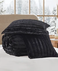 Madison Park Duke Reversible Faux Fur 3-Pc. Comforter Set