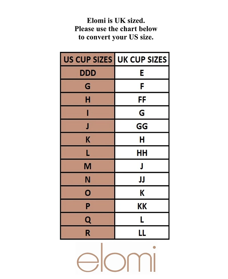 Elomi Plus Teagan Underwire Plunge Bra