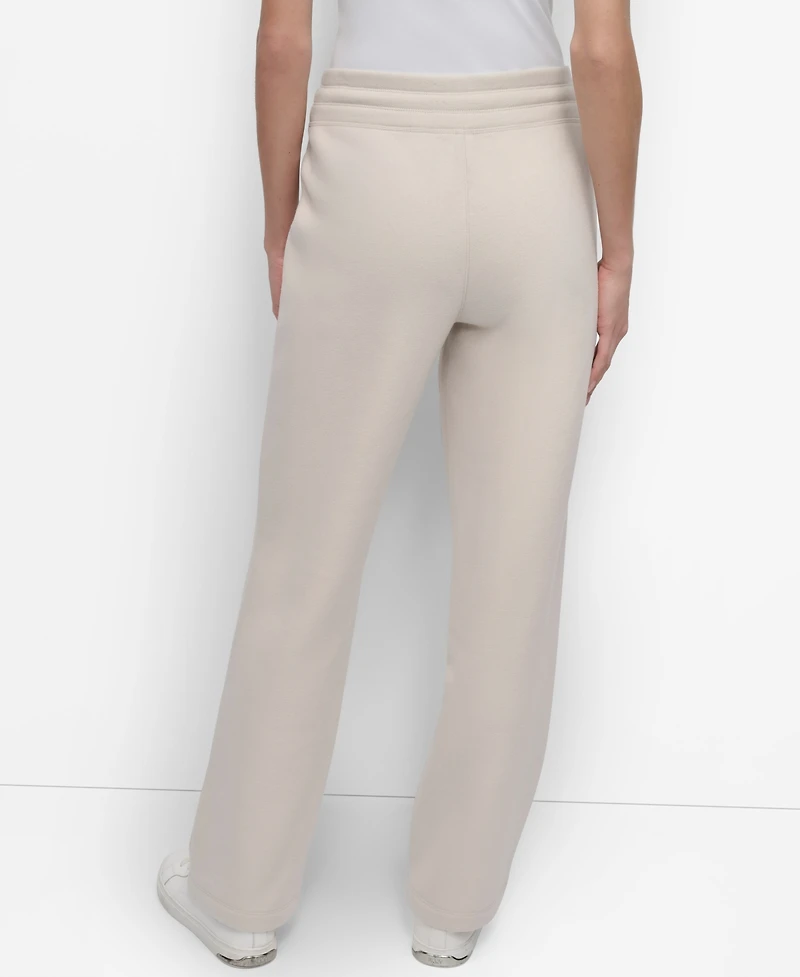 Dkny Sport Women's Tonal Logo Patch Relaxed Fit Track Pants