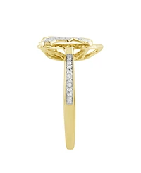 Macy's White Diamond Ring (1/4 ct. t.w.) in 10k Yellow Gold