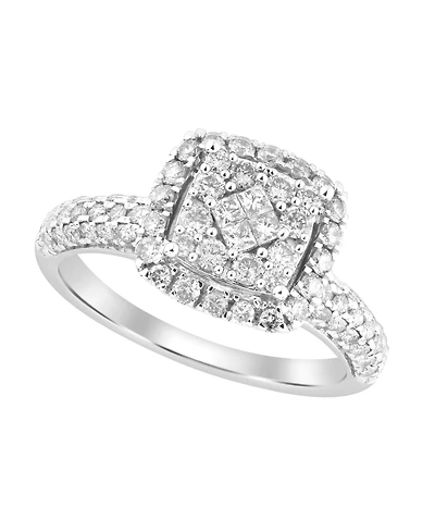 Macy's White Princess-Cut Diamond Ring (1 ct. t.w.) in 10k White Gold