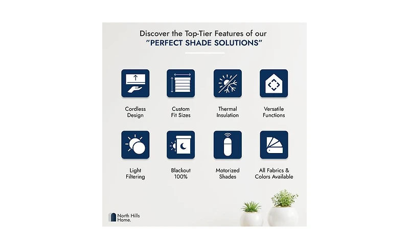 Shadisfy Polyester Pueblo 100% blackout Roman Blind