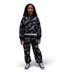 Jordan Big Girls 23 Throwback Graphic Logo Fleece Pants