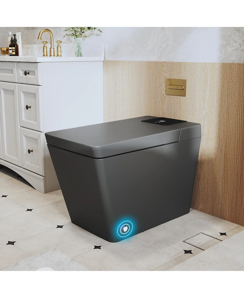 Casainc Smart One-Piece Bathroom Fixture With Heated Seat, Auto Flush, Wash, Dryer And Digital Display