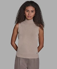 Bcbg Women's Mock Neck Sleeveless Tank Top