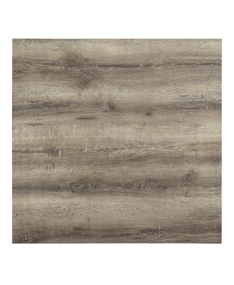 Casainc Industrial 5-Piece Dining Set with Bar Table and Chairs in Brown