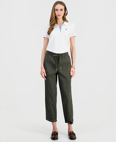 Nautica Women's Solid Cuffed Pull-On Pants