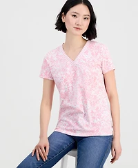 Nautica Jeans Women's V-Neck Short-Sleeve T-Shirt