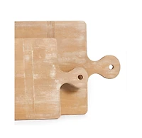 14" x 31.5" Large Premium Antique Long Rectangle Wood Cutting Boards Set of 2
