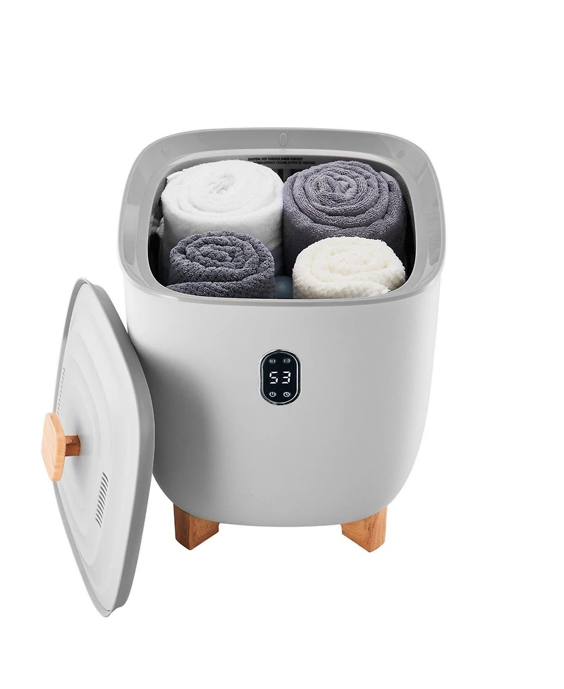 Ecooso Towel Warmers for Bathroom, 25 L Towel Warmer Bucket with Auto Shut Off for Spa Fits up to 5 Oversized Bath Towels, Blankets, Clothes