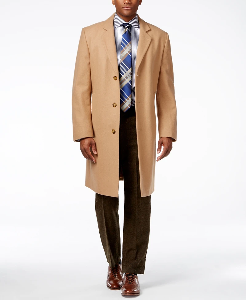 London Fog Men Signature Wool-Blend Overcoat