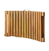 Sun Lounger Natural Brown Solid Acacia wood with a natural oil finish