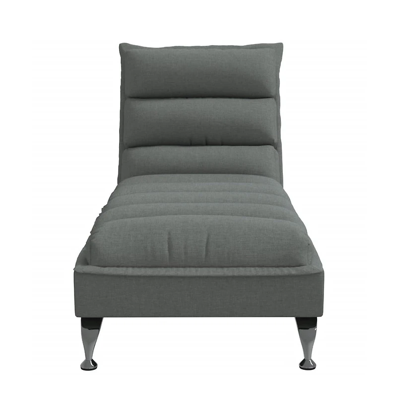 vidaXL Chaise Lounge Dark Grey
