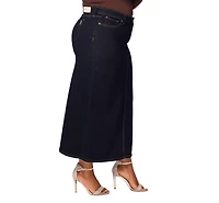Slink Jeans Women's Denim Maxi Skirt