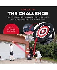 Ie Sports Portable Basketball Hoop, Adjustable Height, 50" Backboard & Rebounder