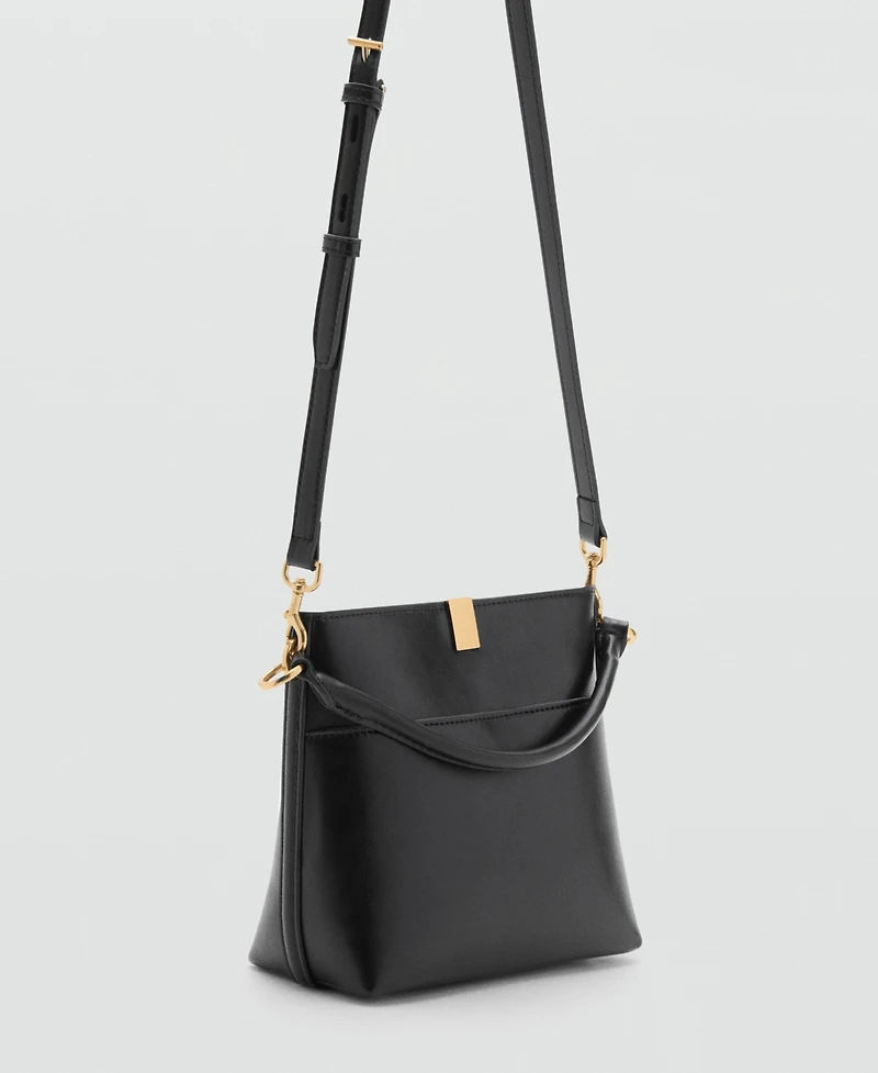 Mango Women's Metal Detail Bucket Bag