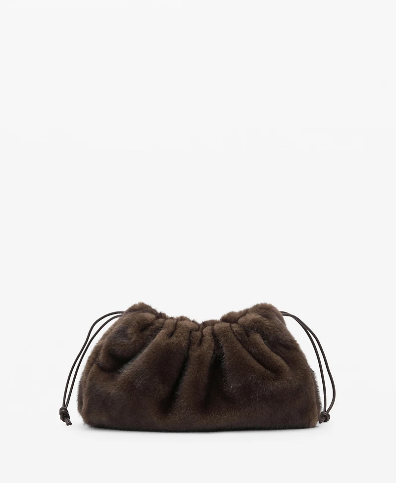 Mango Women's Fur-Effect Handbag