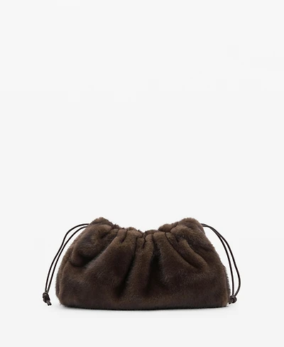 Mango Women's Fur-Effect Handbag