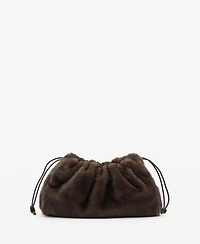 Mango Women's Fur-Effect Handbag