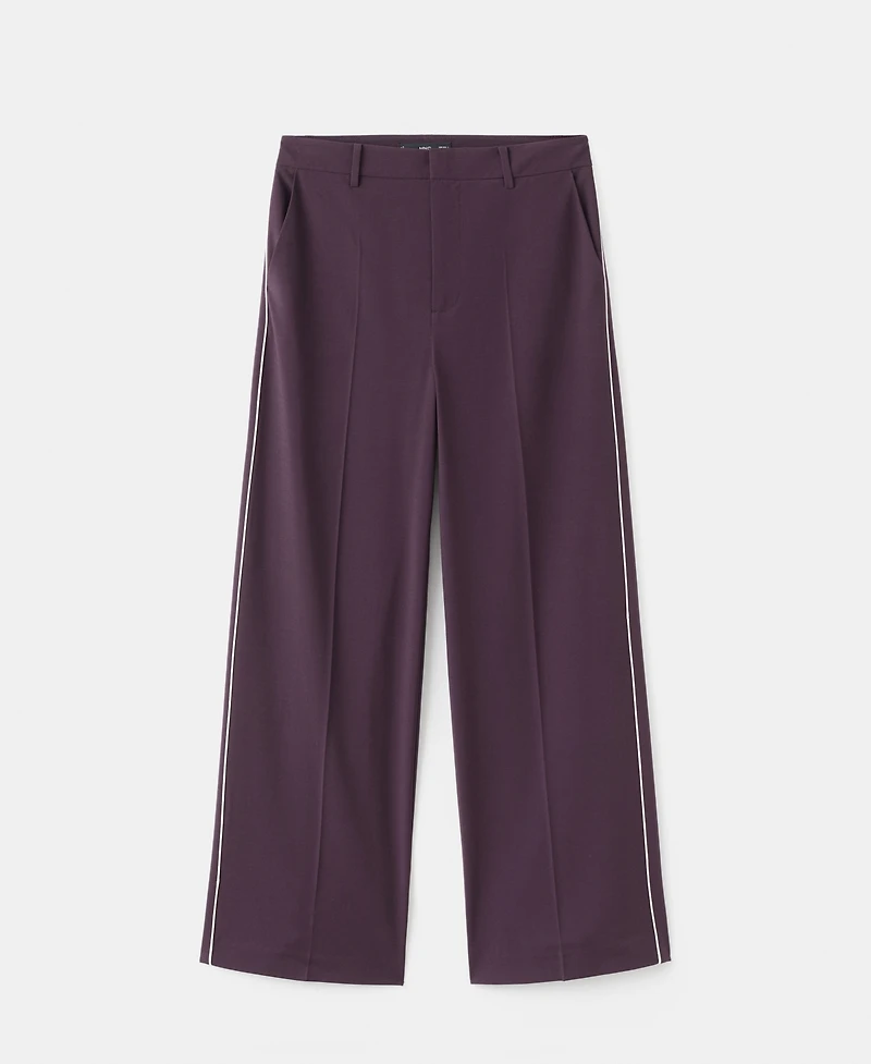 Mango Women's Side Striped Trousers