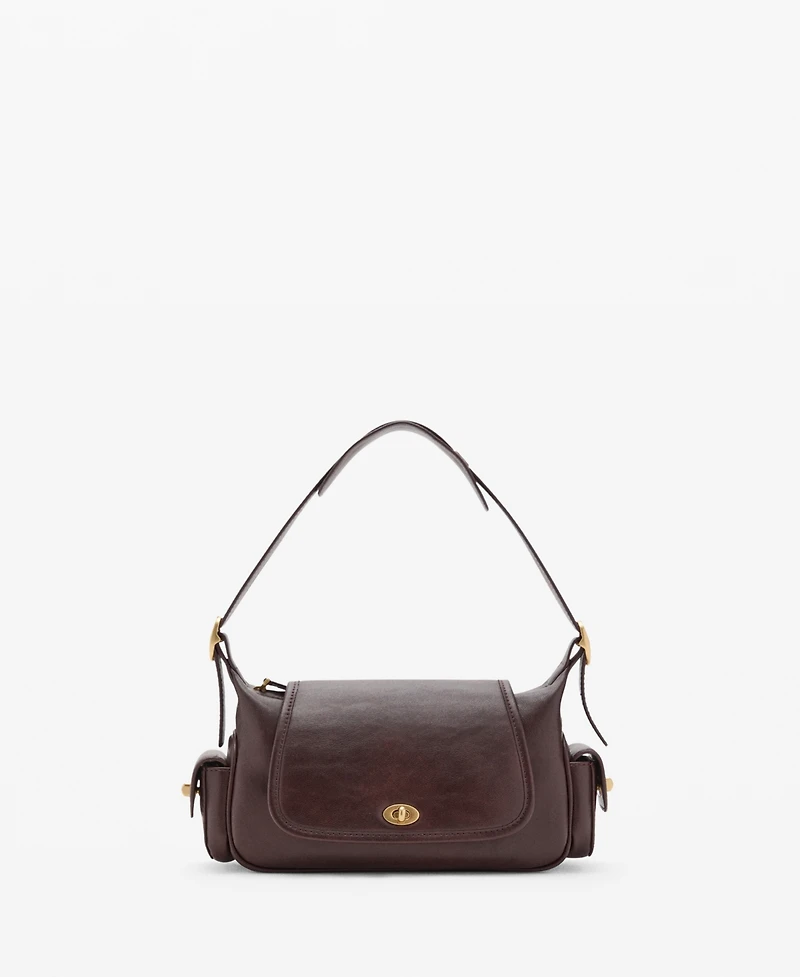 Mango Women's Pockets Shoulder Bag