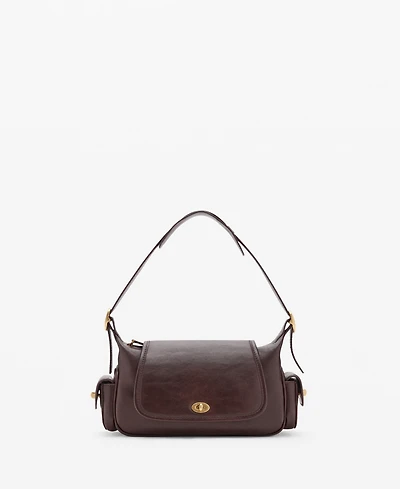 Mango Women's Pockets Shoulder Bag