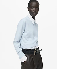 Mango Women's Fine-Knit Crew-Neck Sweater