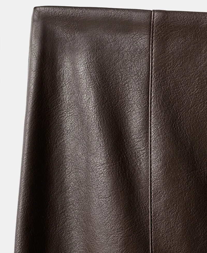 Mango Women's Faux-Leather Pencil Skirt