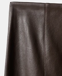 Mango Women's Faux-Leather Pencil Skirt