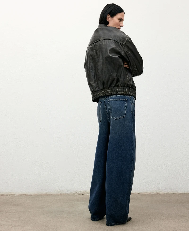 Mango Women's Mid-Rise Barrel Jeans