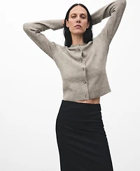 Mango Women's Knitted Button Cardigan