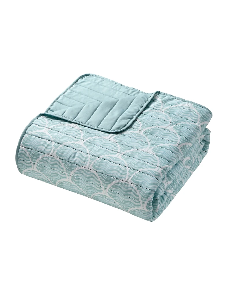 Seventh Studio Waves Coastal 3-Piece Quilt Set, Full/Queen