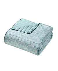 Seventh Studio Waves Coastal 3-Piece Quilt Set, Full/Queen