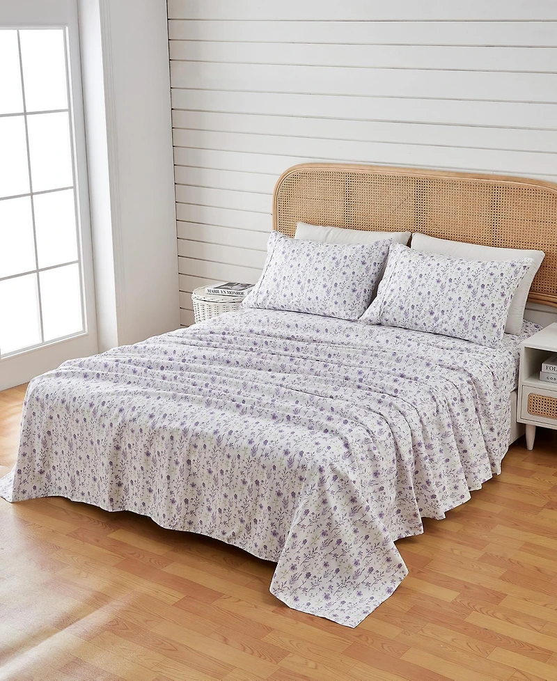 Linery & Co. Ultra-Soft Brushed Winter-Themed Microfiber Sheet Set