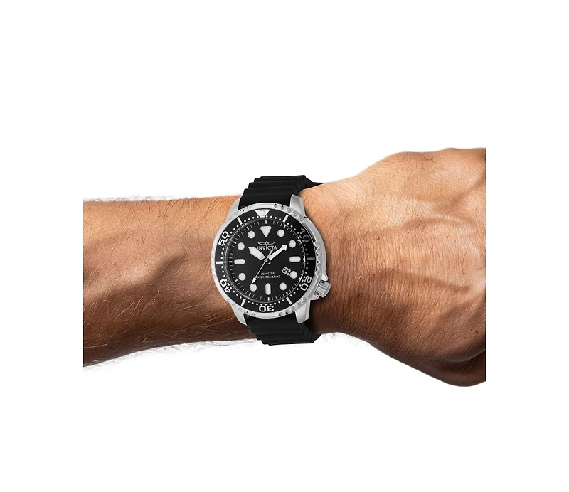 Invicta Men's 44834 Pro Diver Quartz PC32 Black Dial Watch