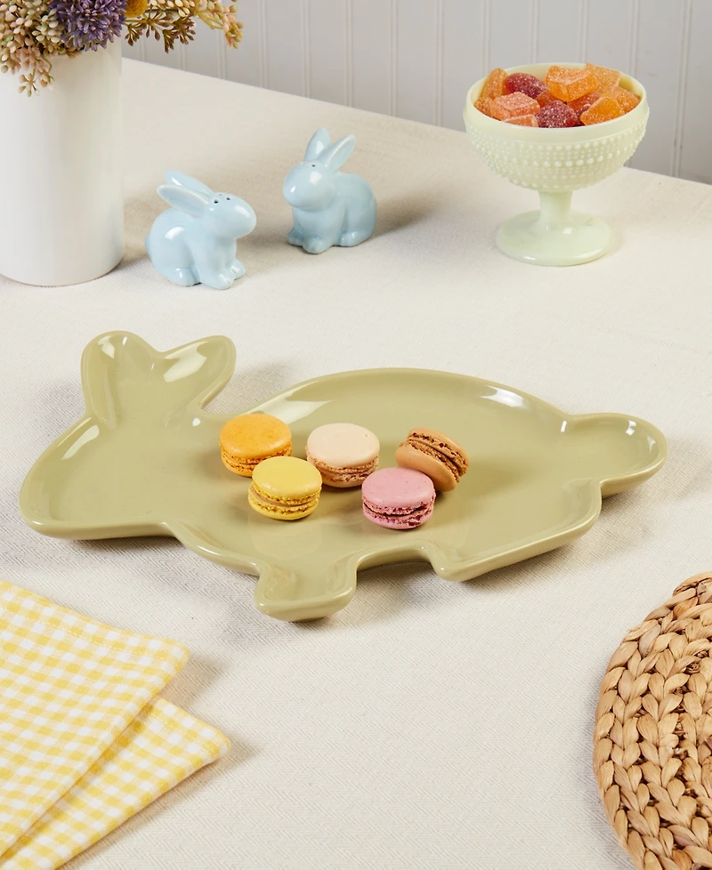 Haven 14" Stoneware Bunny Serving Tray