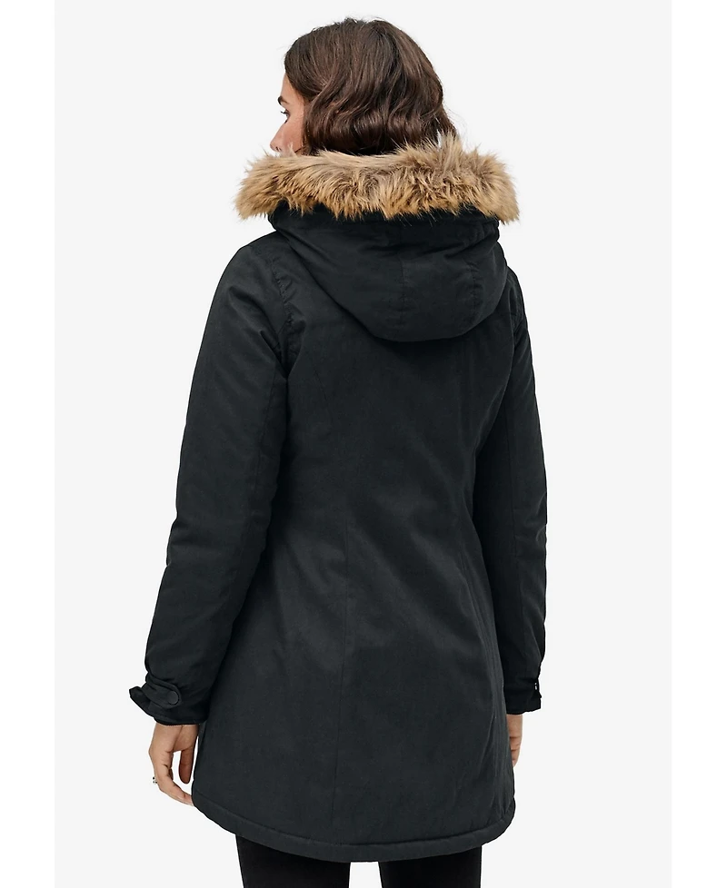 ellos Women's Modern A-Line Parka