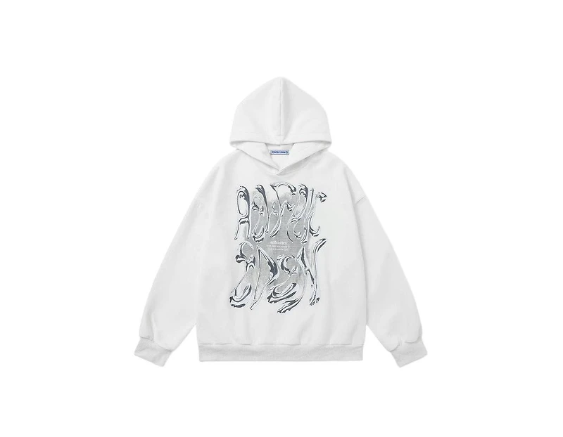 Aelfric Eden Women's Futuristic Liquid Metal Design Pullover Hoodie