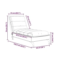 vidaXL Massage Chaise Lounge Chair