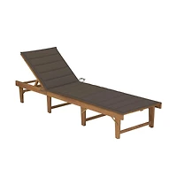 vidaXL Sun Lounger Taupe