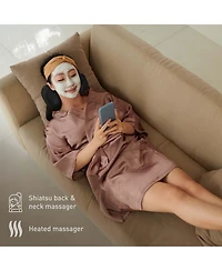 Ultimate Comfort & Relaxation Bundle: Heated Plush Shawl + Shiatsu Neck & Back Massager