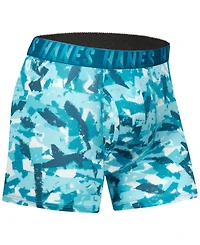 Boys Hanes, 5+1 Bonus Pack, Underwear Boxer Briefs, Moves Ultimate Performance Stretch, Solids/Camo Prints