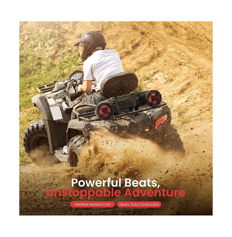 Pyle Off-Road Bluetooth Speaker System with Led Lights PLATV85BT.5 - 1000 Watt